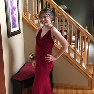 Maroon Prom Dress